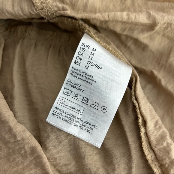 ❤️H&M Elegant Tan Dress M - Picture 7 of 12